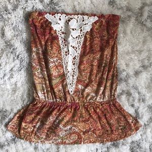 Strapless Daytrip top